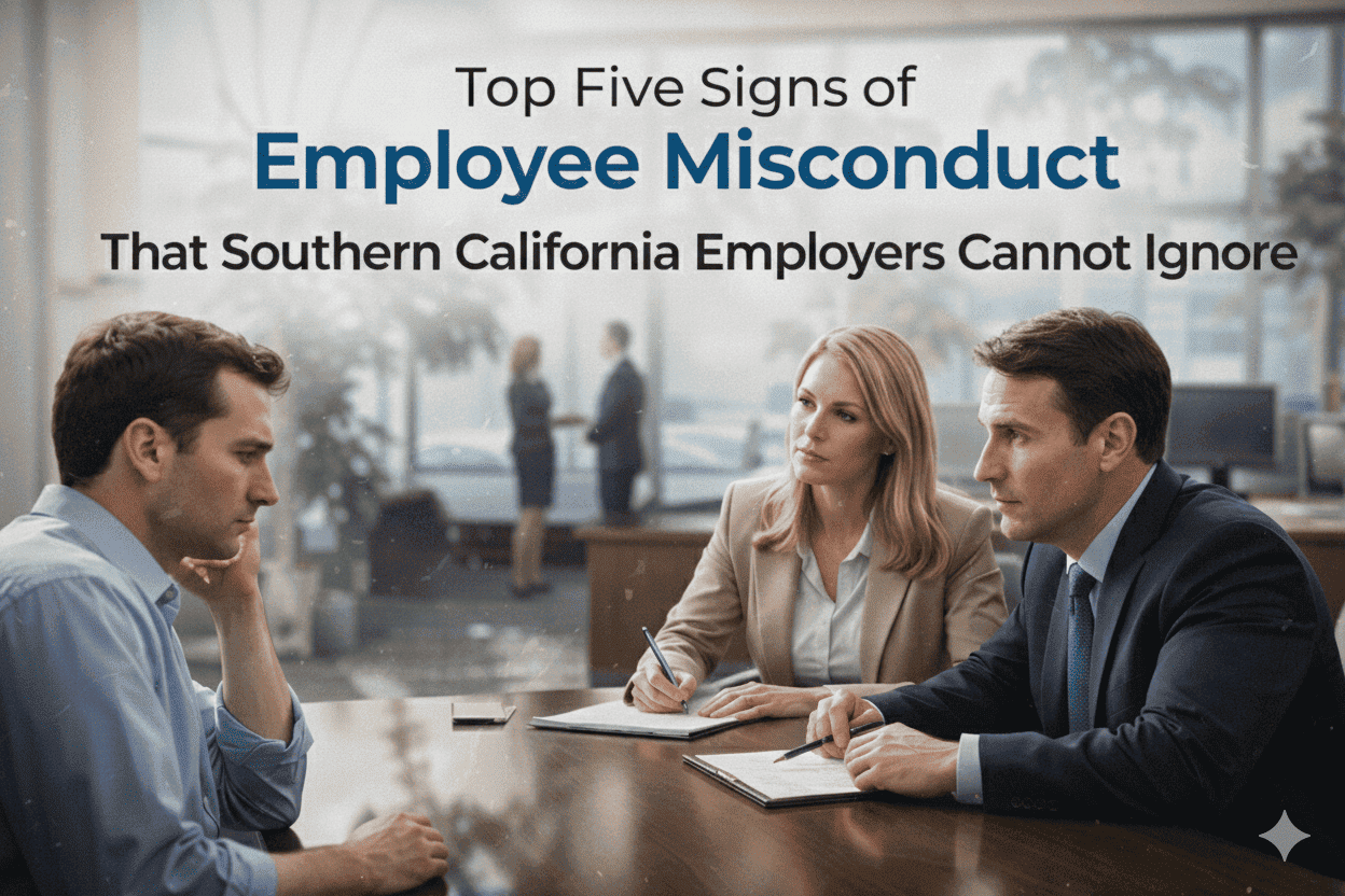 Early behavioral warning signs help Southern California employers identify misconduct before it escalates